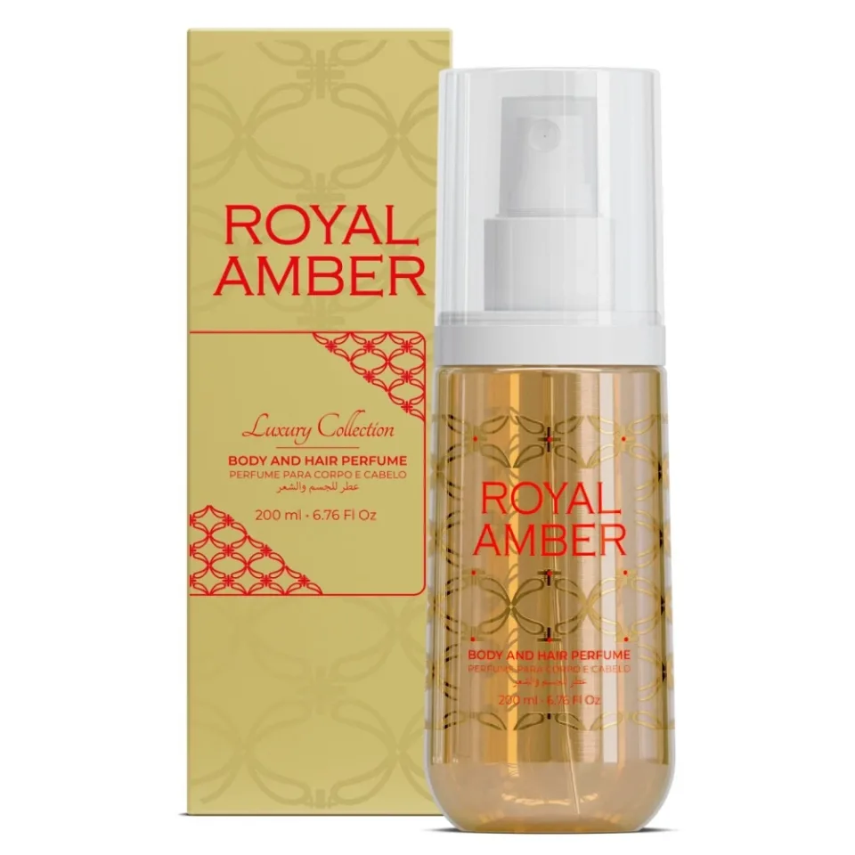 Perfume Corpo e Cabelo Royal Amber - Afeer - 200ml